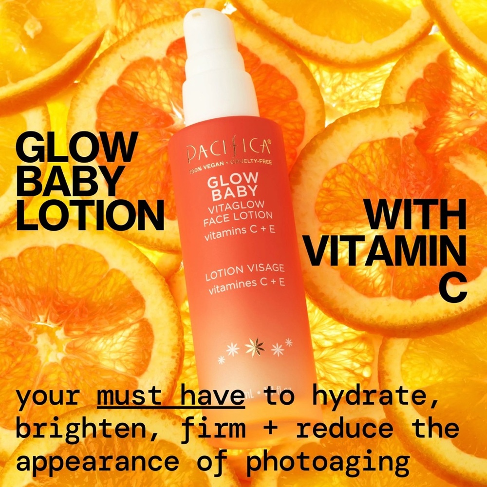 Pacifica Glow Baby | Vitaglow Face Lotion | Vitamins C & E | Vegan Cruelty-Free - Picture 2 of 12